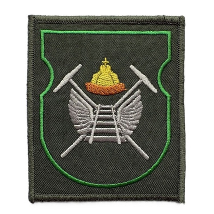 Шеврон вышитый батальона ЖДВ (два молота, шапка мономаха) на липучке