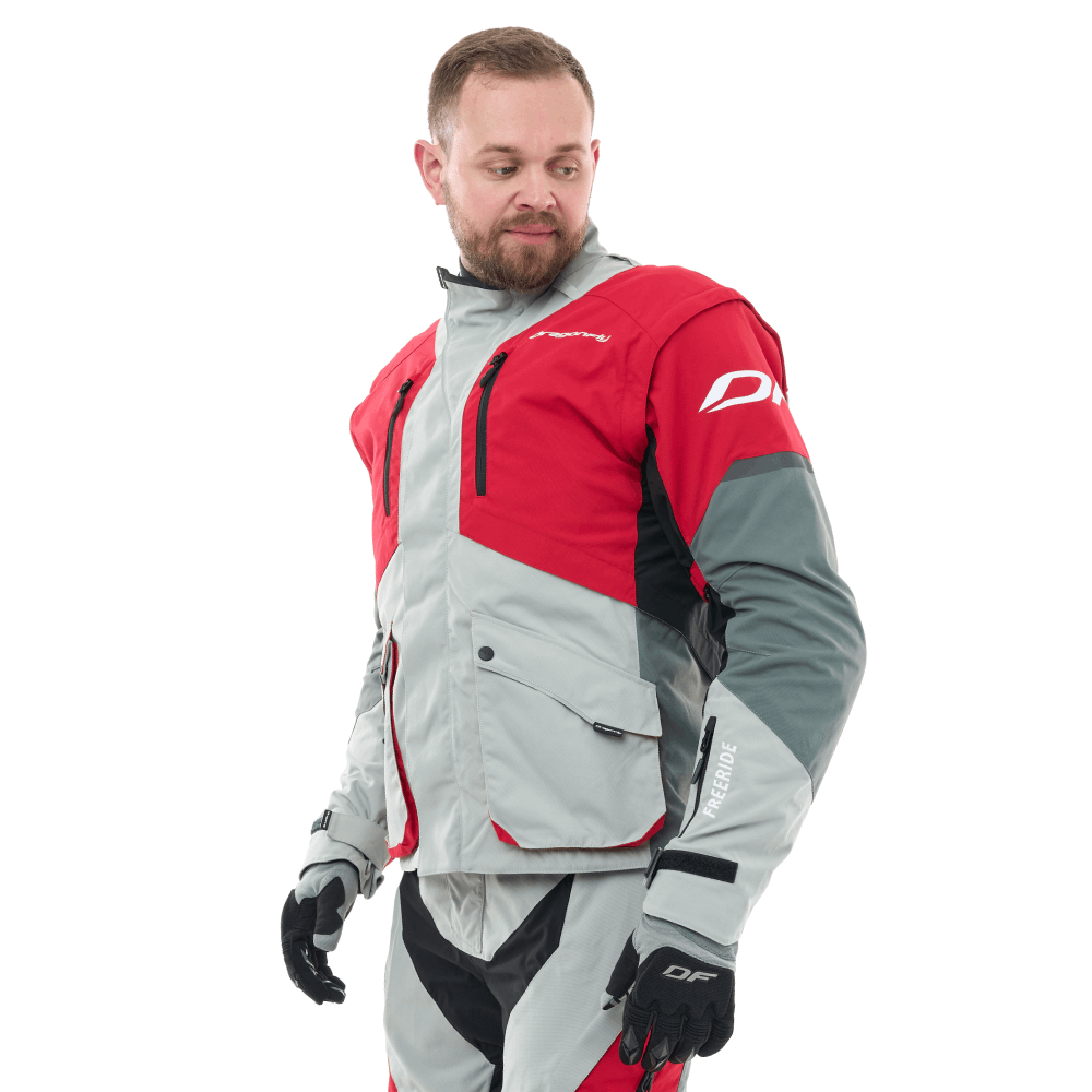 Эндуро Freeride / Серо-красный