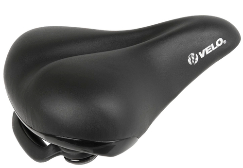 Седло комфорт 258х217мм эластомер. спец. наполн. Art-Tech закрыт. резин. пружин.с боков. защитой, с рукояткой 725г,(на блист)VELO ELASTO GRIP