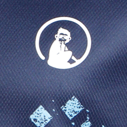 Мужское теннисное поло Quiet Please Ocean Splash Tournament Polo Men - Blue