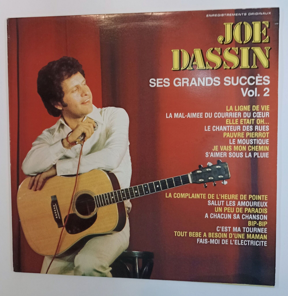 Винтажная виниловая пластинка LP Joe Dassin Ses Grands Succ s Vol. 2 (Holland 1984)