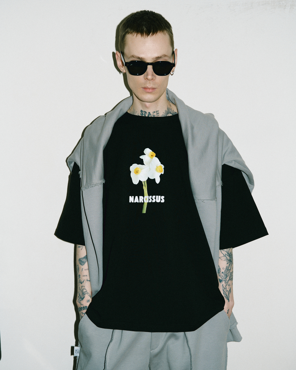 T-shirt NARCISSUS Black