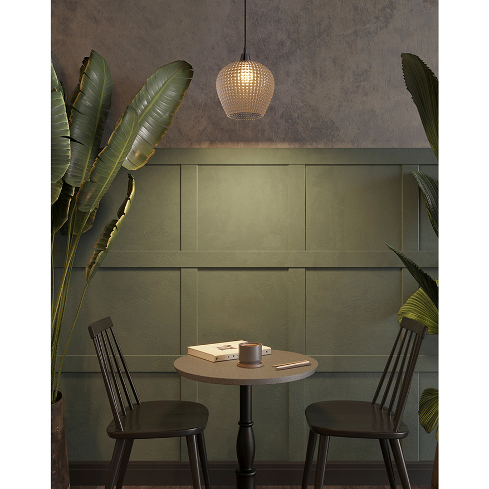 Светильник подвесной aurora, D18 см, серый