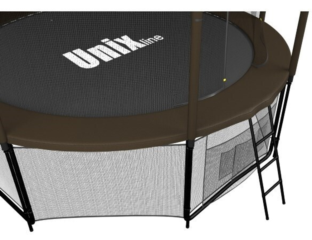 Батут UNIX line 12 ft Black&amp;Brown (inside)