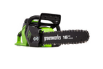 Пила аккумуляторная 40V Greenworks GD40CS18K4 б/щ 40см 1хАКБ 4Ач и ЗУ