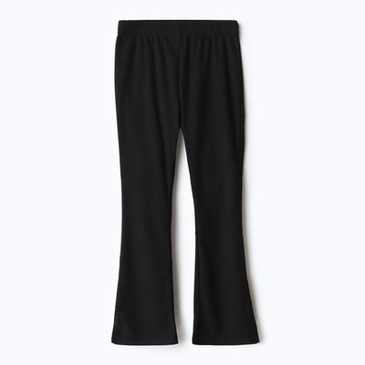 Брюки для девочек с разрезами р. 32 110-116см, чёрный 9747468 (KAFTAN)