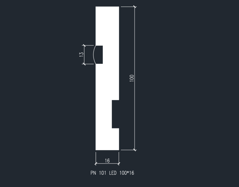 Плинтус напольный EVROWOOD PN 101 для led подсветки