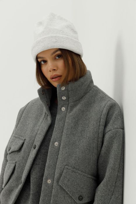 ШАПКА ЖАНИ СЕРЫЙ МЕЛАНЖ