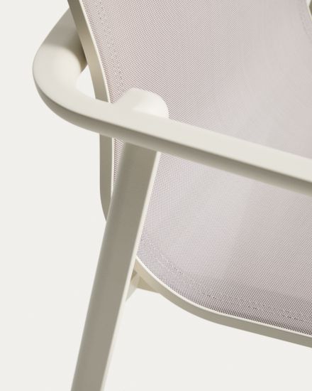 Уличный стул Canea из алюминия цвета экрю