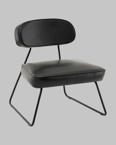 Кресло Kate new ткань экокожа чёрный