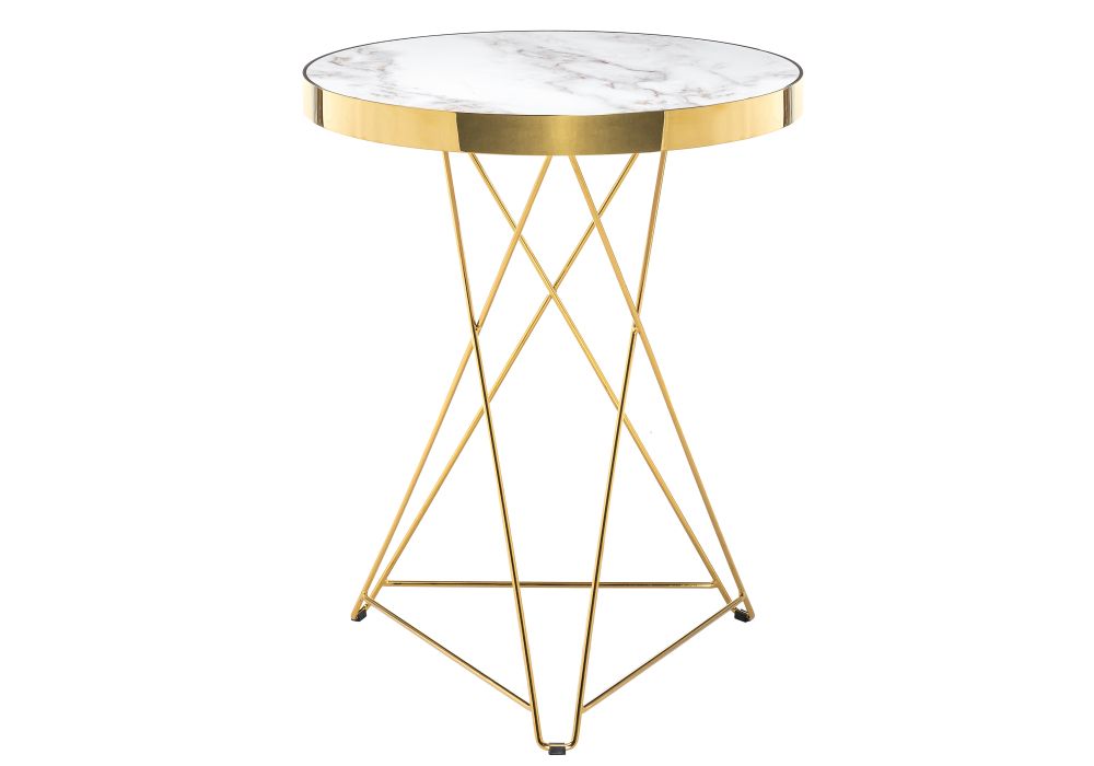 Стол Milena 60х76 white / gold