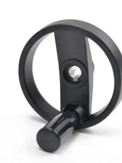 Маховик алюм 200х20х6мм (Dxdxb) с 2-мя спицами, цельнолитой, с откид ручкой