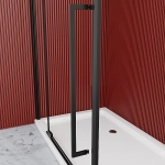 Душевой уголок Esbano ESA-108PS-C ESOGA108PSC 100х80 стекло прозрачное/профиль хром
