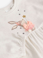 Толстовка и легинсы в комплекте для девочки Next B68-377, Розовый, Молочный