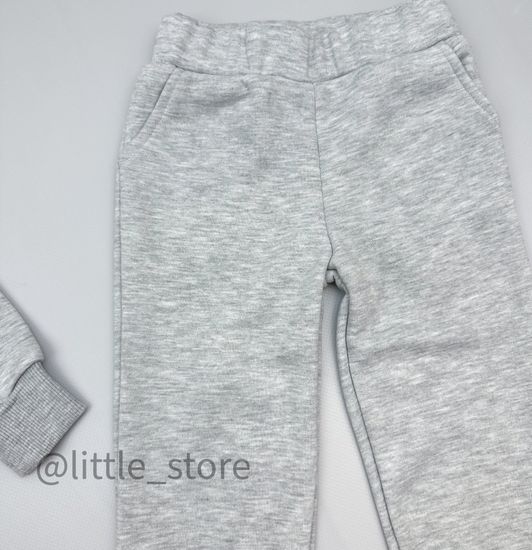 Комплект из футера "Basic" серый меланж