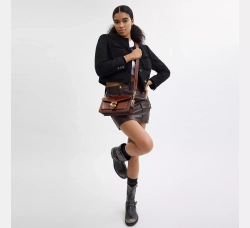 COACH СУМКА ЧЕРЕЗ ПЛЕЧО TABBY 26, КОРИЧНЕВЫЙ