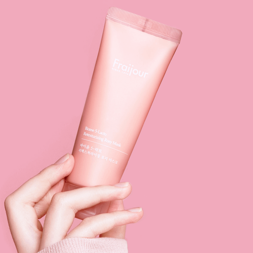 Смягчающая глиняная маска с пробиотиками Fraijour 5-lacto Retexture Rosy Mask