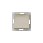 ATLASDESIGN 1-клавишный ВЫКЛЮЧАТЕЛЬ КНОПОЧНЫЙ, сх.1, 10А, мех., быстрозажим. клем., ШАМПАНЬ