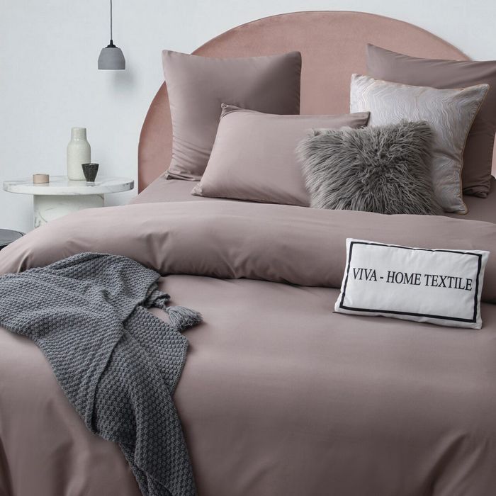 Комплект постельного белья Однотонный Сатин «Пастельная гармония»