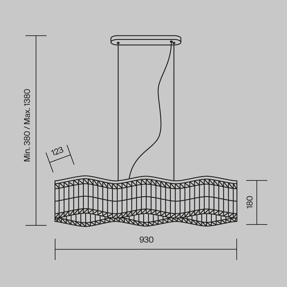 Подвесной светильник Maytoni Dune DIA005PL-06G