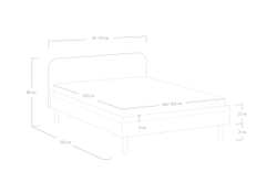 Кровать Hanna (140x200)