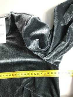 Платье Zarina с мерцанием бархатное, визуально 46 размер