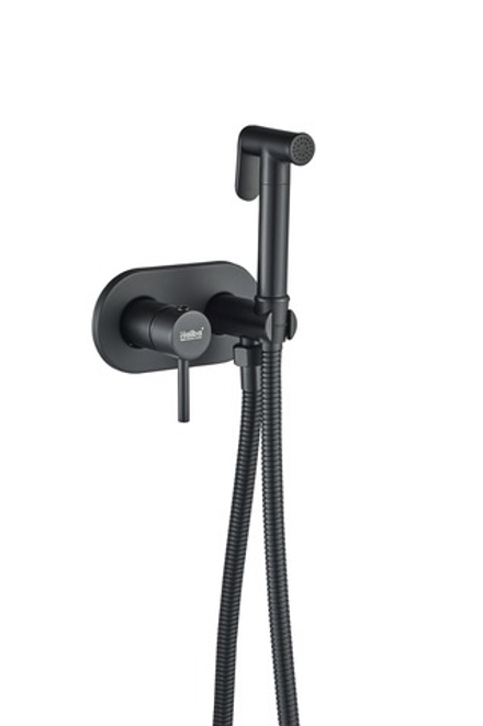 Смеситель с гигиеническим душем HAIBA HB5515-7 черный