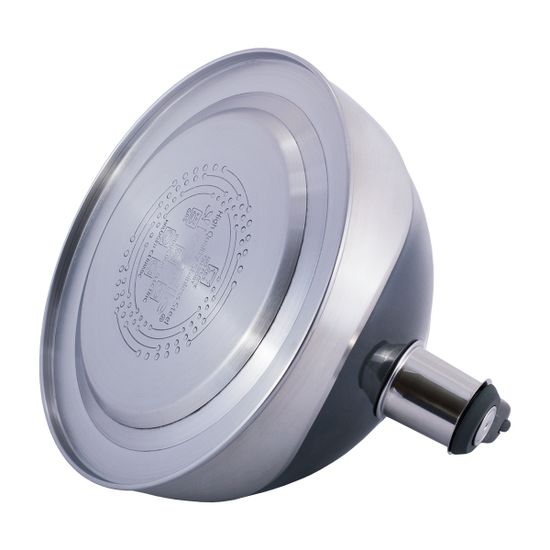 Чайник 3 л. из нержавеющей стали со свистком Kamille KM-0686A и стеклянной крышкой