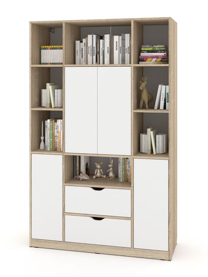 дуб сонома / белый