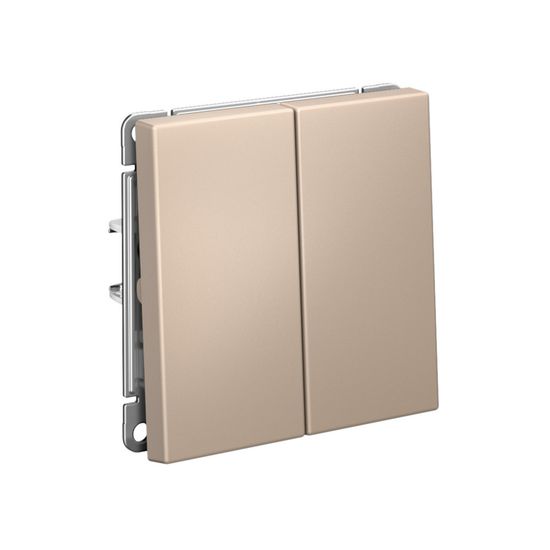 Выключатель кнопочный 2-кл. ArtGallery 10AX быстрозажим. клем. механизм песочн. SE GAL001217S