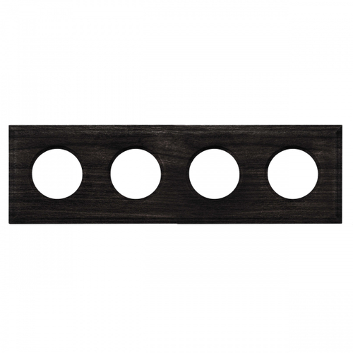 Рамка 4-х постовая (Угольно-черный) С.М. BF4 BF4-640-119