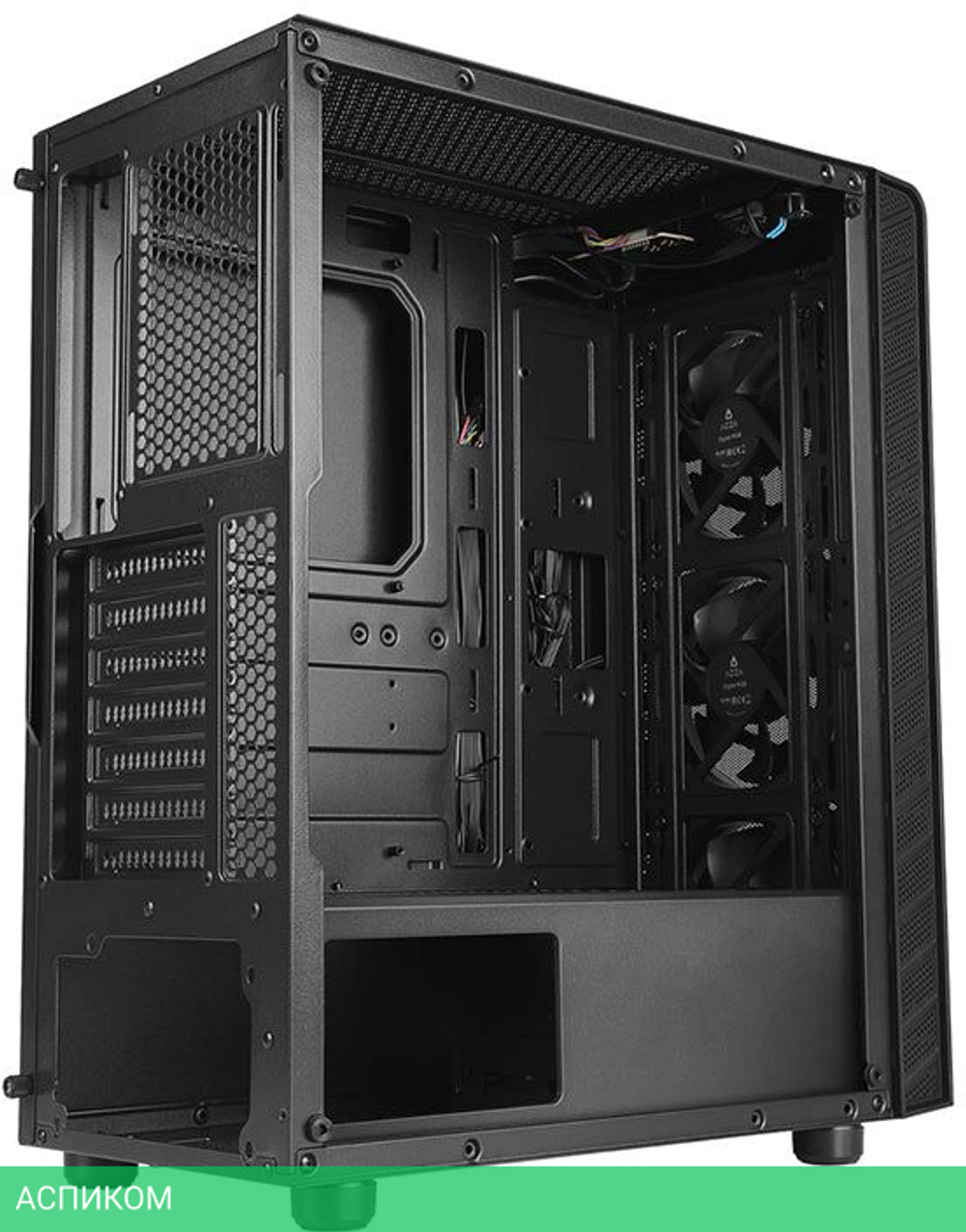 Корпус Azza Prime 360E черный без БП (CSAZ- 360E)