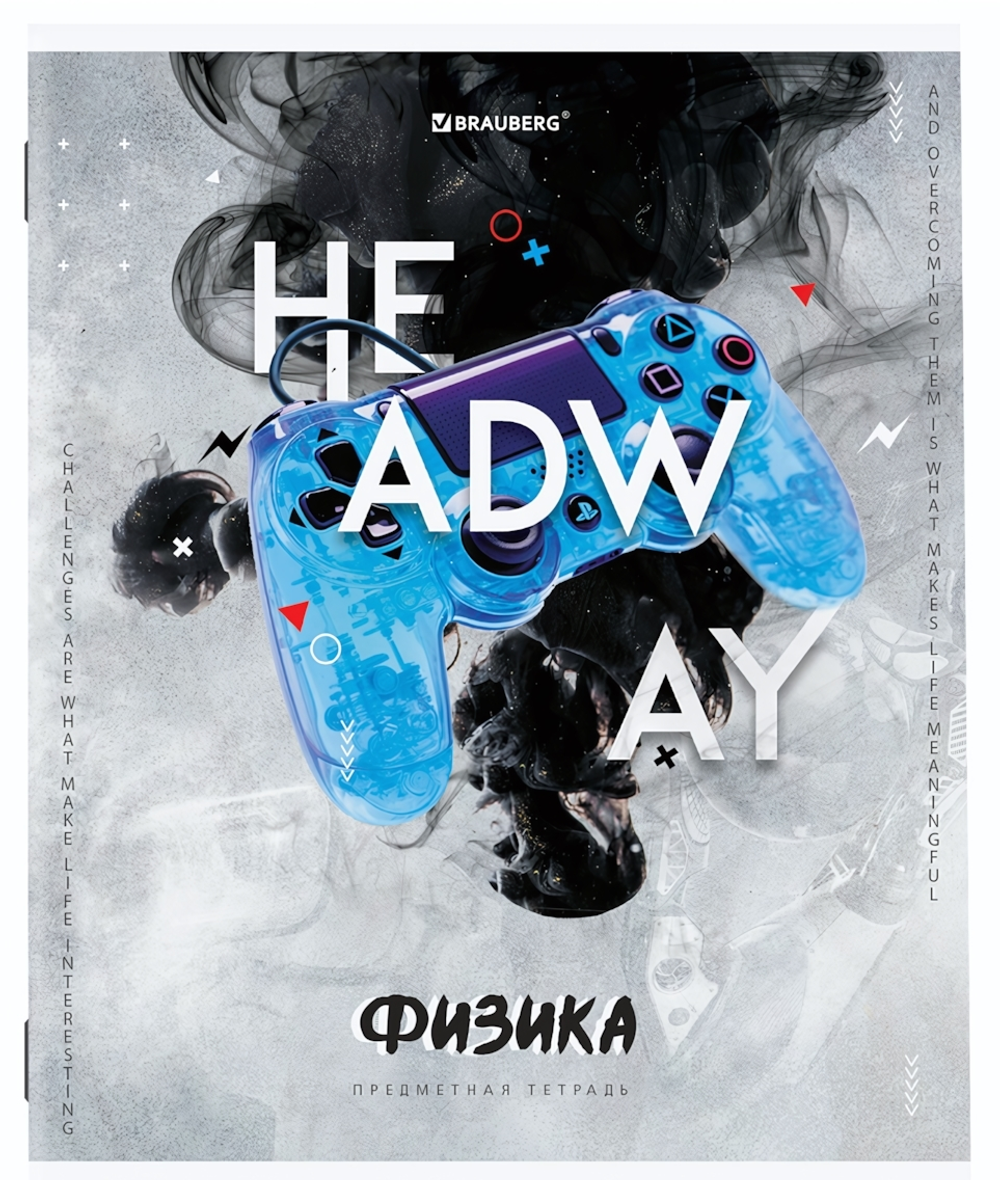 Тетрадь предмет. А5 48л. клетка "Sport Club" Физика, подсказ (BRAUBERG)