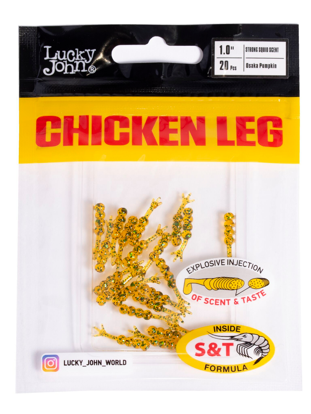 Слаги съедобные искусственные LJ Pro Series Chicken Leg 1,0in (02.54)/PA19 20шт.
