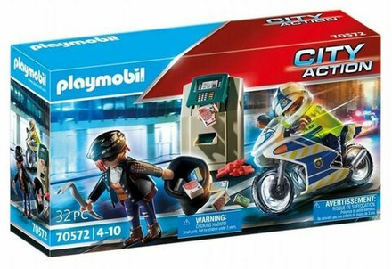 Конструктор Playmobil City Action - Полицейский мотоцикл: Погоня за преступником - Плеймобиль 70572