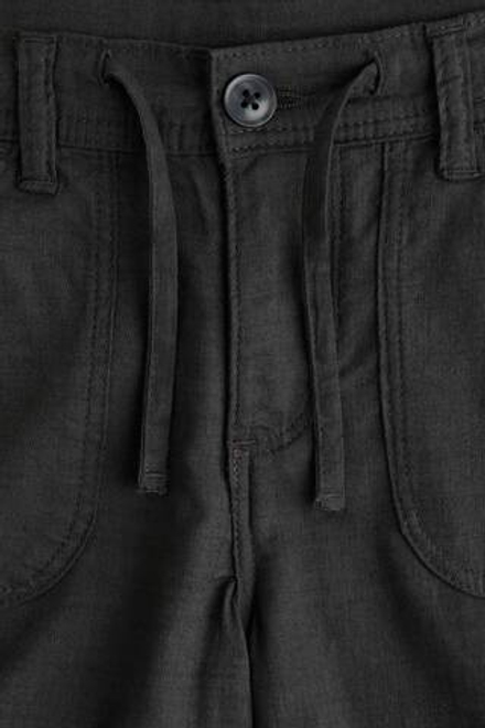 H&M Широкие брюки из хлопка, черный