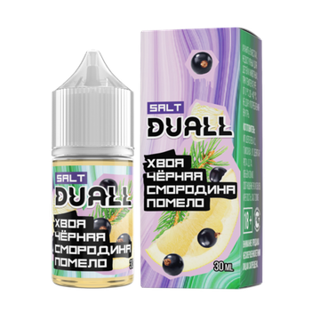 Жидкость (М) Duall Zero (28 мл, 0 мг) Хвоя Черная смородина Помело