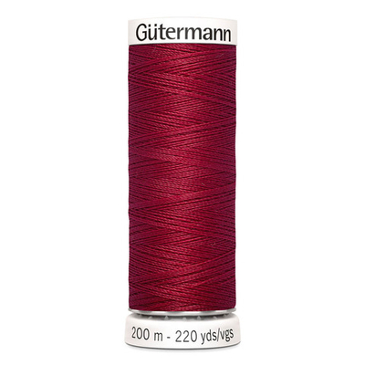 01 Нить Sew-All 100/200 м для всех материалов, 100% полиэстер Gutermann 748277 (384 малиновый щербет)