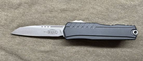 Нож фронтальный, автоматический Microtech Cypher II S/E Apocalyptic Standard - сталь М390МК, рукоять алюминий