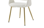 Стул JY6145Q белый IPD1859-1/золото