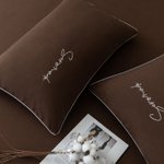 Комплект постельного белья Однотонный Сатин «Кофе с молоком»