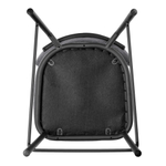 Стул полубарный Lucas 2 серый шенилл с чёрными ножками