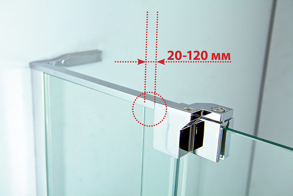 Душевой уголок Cezares Slider 80x80 SLIDER-A-2-70/80-BR-Cr профиль Хром стекло бронзовое