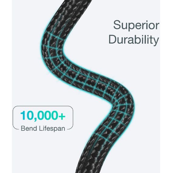 Кабель Choetech Nylon Braided Cable MFi USB-C to Lightning 1.2 м (IP0039), темно-серый