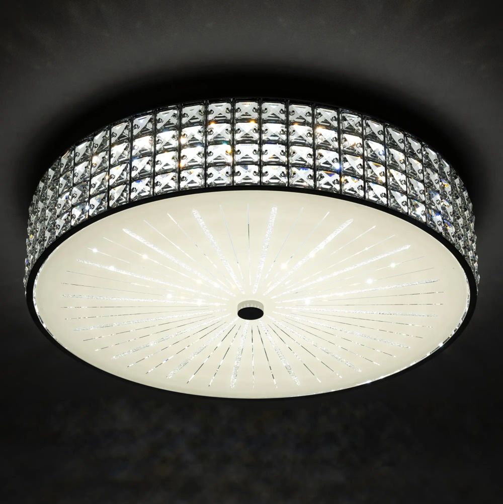 Citilux Портал CL32418G1 LED RGB Люстра хрустальная с пультом Хром