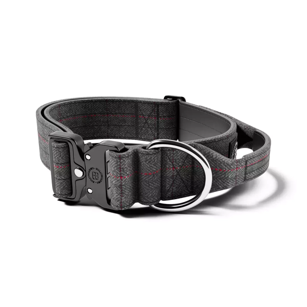 Ошейник Combat TWEED 5 см с ручкой BullyBillows