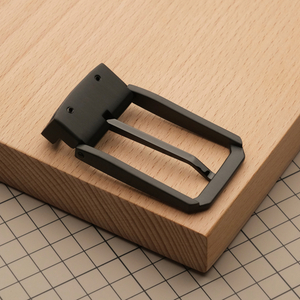 Ременная пряжка 35 мм из нержавеющей стали, цвет черный // BTAB35