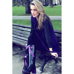 Женские резиновые сапоги BoomBoots Black Violet High
