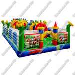 Коммерческий надувной батут "Радужный город 2" 12*6*3 м