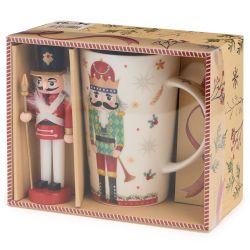 НАБОР ПОДАРОЧНЫЙ LEFARD "ЩЕЛКУНЧИК" (КРУЖКА 385 МЛ В КОМПЛЕКТЕ С ЁЛОЧНОЙ ИГРУШКОЙ)